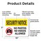 Signmission No Photos Or Video Allowed OSHA Security Notice Sign, Plastic, 10in W x 7in L, 2PK OS-2PACK-SN-P-710-L-11617 - alternate 4